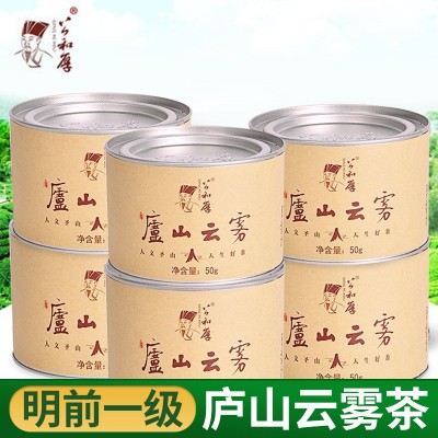 厂家庐山云雾茶绿茶2025明前新茶清香型茶叶高山春茶绿茶罐装批发