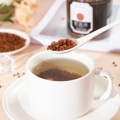 大凉山黑苦荞茶罐装黑苦荞全株苦荞茶荞麦茶花草茶400g一件代发图3