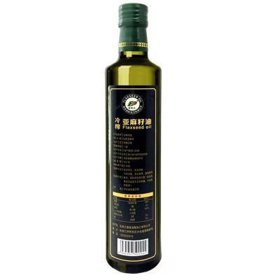 厂家批发500ML一级冷榨纯亚麻籽油宝妈月子油现货食用油节日礼品图2