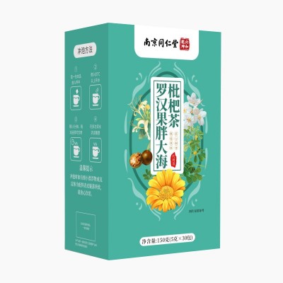 南京同仁堂罗汉果胖大海枇杷茶胖大海菊花护嗓茶甘草茶一件代发图4