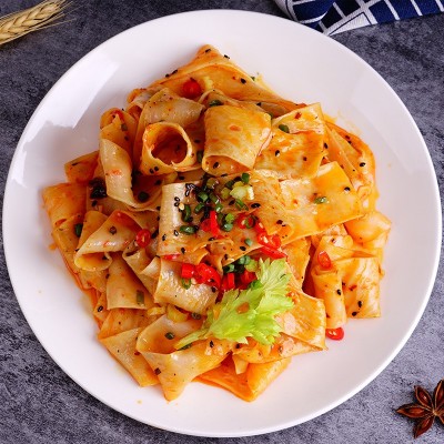 阿宽红油面皮1袋 白家酸辣粉重庆小面甜水面土豆泥方便面麻辣米皮图3