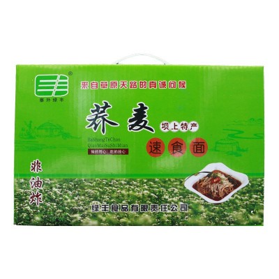 莜面荞麦方便速食面免煮张家口特产凉拌麦荞面150克*18袋/箱面条图4