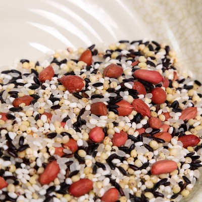 花生粥500g五谷杂粮粥七色糙米东北胚芽米八宝粥杂粮米粗粮黑米