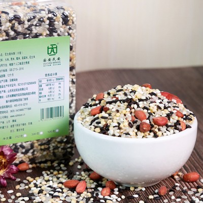 花生粥500g五谷杂粮粥七色糙米东北胚芽米八宝粥杂粮米粗粮黑米图4