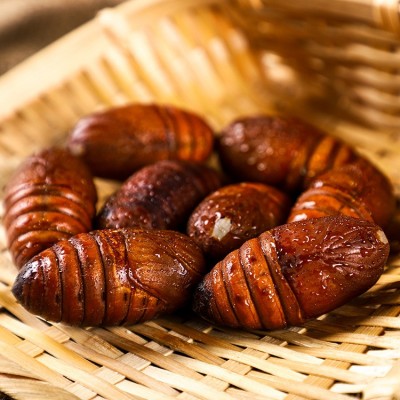 长年大量供应新鲜蚕蛹柞蚕蛹茧蛹批发新鲜东北蚕蛹3-4厘米图2