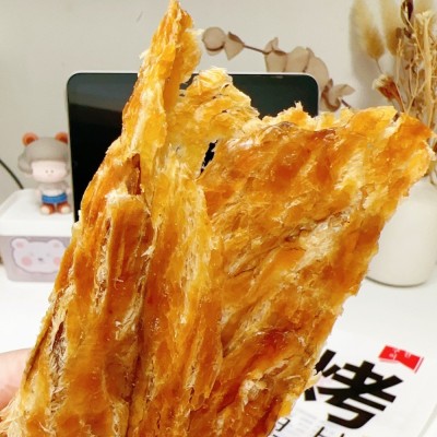 渔之郎安康鱼烤鱼片圆手撕鱼片食品 碳烤鱼肉鱼丝速食纯鱼肉零食图4