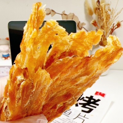渔之郎安康鱼烤鱼片圆手撕鱼片食品 碳烤鱼肉鱼丝速食纯鱼肉零食图2