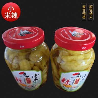 小米辣下饭开胃菜腌菜泡菜泡辣椒酸辣泡椒泡椒凤爪商用瓶装批发
