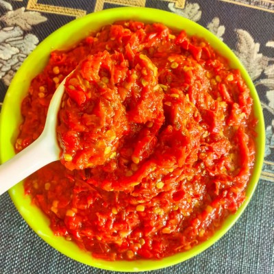 商用泡二荆条酱重庆泡椒沫二荆条辣椒沫红椒剁碎沫餐饮批发1吨装图3