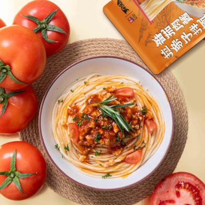 紫山拉条子拌面黑椒牛肉番茄味拉面火辣烧椒牛肉拉面方便速食拌面图3