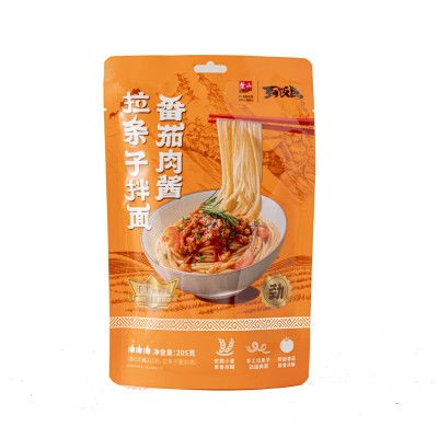 紫山拉条子拌面黑椒牛肉番茄味拉面火辣烧椒牛肉拉面方便速食拌面图5