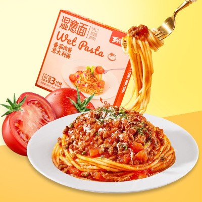 紫山到饭点微波即食方便面番茄肉酱意面方便免煮速食面厂家批发图2