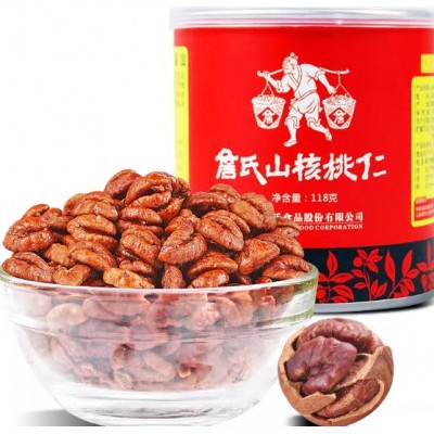 詹氏山核桃仁118g*4罐装坚果随心礼红礼盒安徽宁国零食天赐礼盒