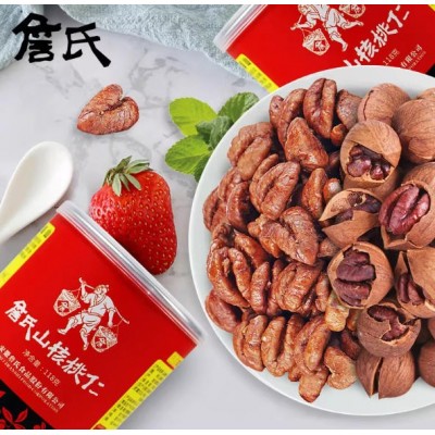 詹氏山核桃仁118g*4罐装坚果随心礼红礼盒安徽宁国零食天赐礼盒图2