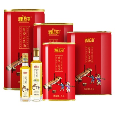 茶籽油湘纯山茶油系列一级冷榨压榨非转基因湖南特产冷榨工艺图5