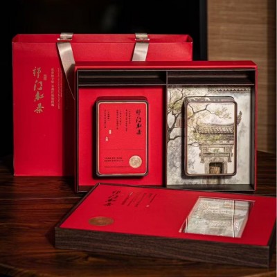 嫣语茶话祁门红毛峰茶礼盒装伴手礼茗茶茶礼春节送茶礼祁红香螺图4