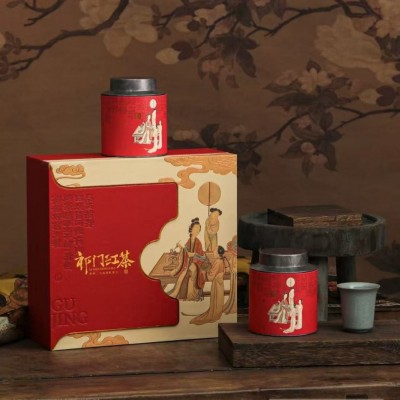 嫣语茶话春节礼品祁门红茶茶叶礼盒装礼品伴手礼黄山原产地直发图2