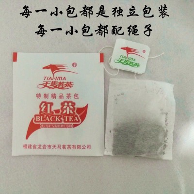 红茶茶包 袋泡茶一次性茶包100小袋双层带线旅行酒店饭店用茶红茶