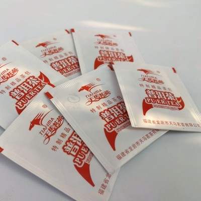 普洱茶袋泡茶包 100小包13元双层独立包装带标签 酒店奶茶包吊绳