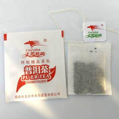 普洱茶袋泡茶包 100小包13元双层独立包装带标签 酒店奶茶包吊绳图2