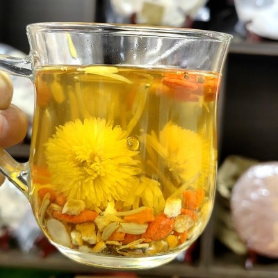 人参菊花枸杞决明子金银花茶 人参茶盒装独立小包 好喝甘甜图2