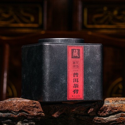 云南茶叶批发普洱茶膏250g灌装普洱茶熟茶小沱茶速溶原味茶膏勐海图2