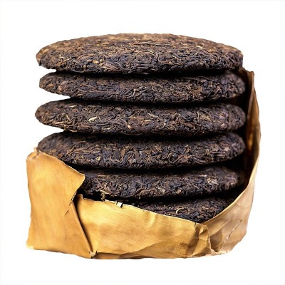 2000年曼松老生茶普洱茶生茶饼茶357克 老茶云南普洱茶饼曼松生茶图5