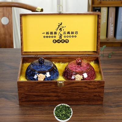 铁观音茶叶礼盒装金骏眉红茶陶瓷茶叶罐装中秋过年礼品送礼高档图4