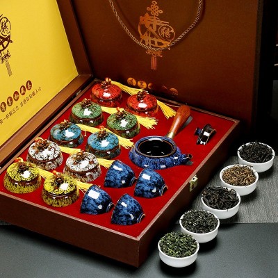 铁观音茶叶礼盒装金骏眉红茶陶瓷茶叶罐装中秋过年礼品送礼高档图5