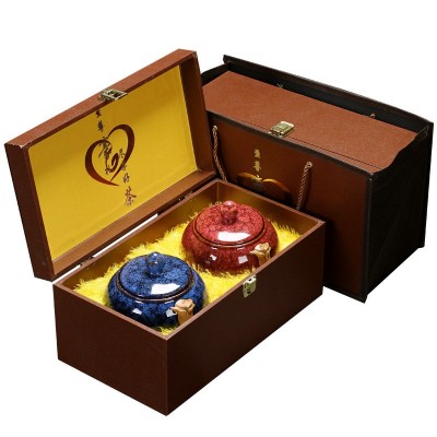 铁观音茶叶礼盒装金骏眉红茶陶瓷茶叶罐装中秋过年礼品送礼高档图3