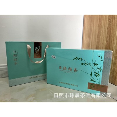 绿茶礼盒装礼品日照绿茶新茶2025 年炒青茶叶绿茶日照特产图2