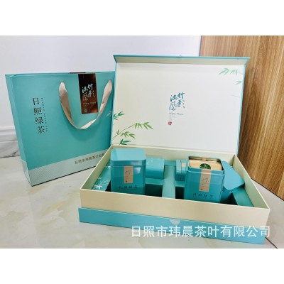 绿茶礼盒装礼品日照绿茶新茶2025 年炒青茶叶绿茶日照特产图3