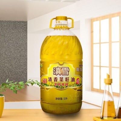 滇雪清香菜籽油5L装家用物理压榨食用油非转基因家用商用植物油图2
