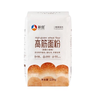 新良纯享高筋面粉5斤烘焙家用日式吐司专用面包粉披萨高筋小麦粉图5