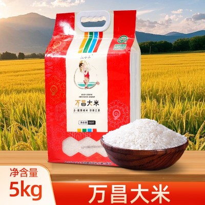 长粒香米东北大米一袋10斤真空袋当季新米厂家批发万昌东北大米图3