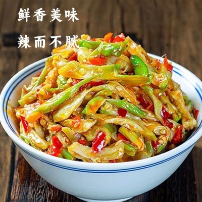 香辣儿菜200g瓶装农家自制剁椒榨菜新鲜南充菜下饭菜酱腌菜批发图2