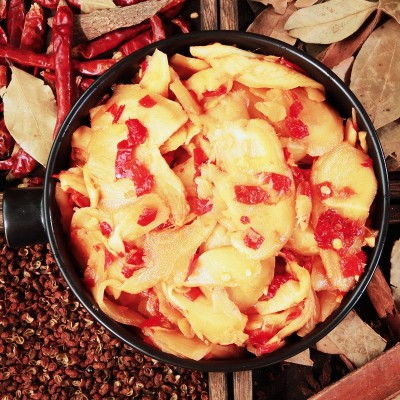 剁椒生姜片湖南特产农家自制香辣剁椒堂家巷子下饭菜280g罐装批发图4