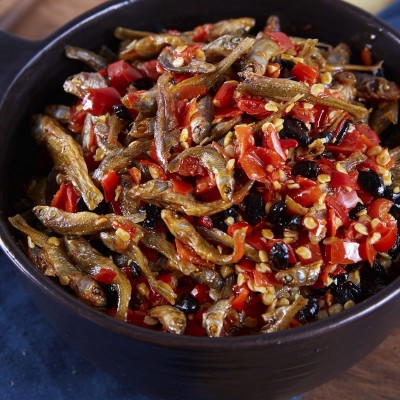 堂家巷子彩椒小鱼仔下饭菜香辣柴火鱼图4