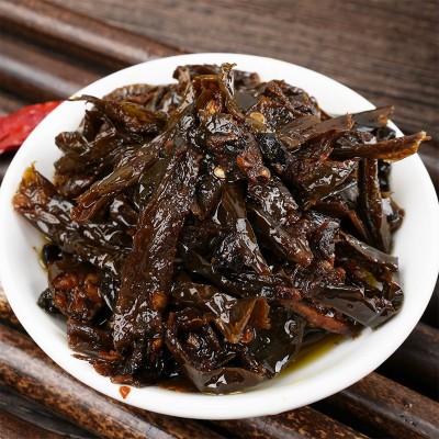 厂家农家自制老坛晒辣椒308g拌面下饭菜炒菜即食晒辣椒家用批发图2