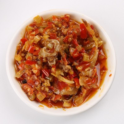 湖南酸辣鸡杂下饭菜开胃菜下酒菜拌饭拌面酱腌菜厂家批发图4