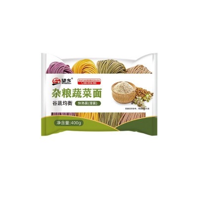 山东望乡生湿面400g拉面刀削面刀切面荞麦面杂粮蔬菜面条火锅面图4
