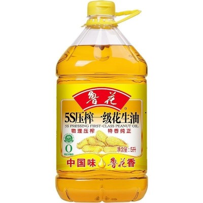鲁花5S压榨一级花生油5L家庭食用油5升桶装图3