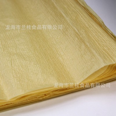 方形豆腐皮五香豆皮传统豆油皮五香肉卷春卷皮57X26cm,100张一包图3