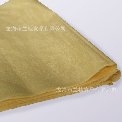 方形豆腐皮五香豆皮传统豆油皮五香肉卷春卷皮57X26cm,100张一包图5