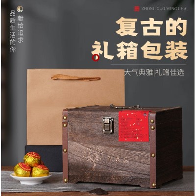 新会小青柑普洱熟茶小青桔茶叶云南普洱茶 定制复古木箱装礼品茶图5