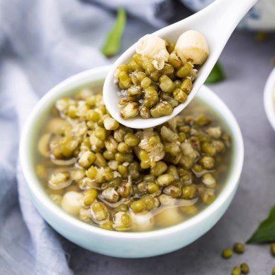 五谷杂粮豆浆粉原料 货源供应批发熟绿豆 低温烘培熟明绿豆图4