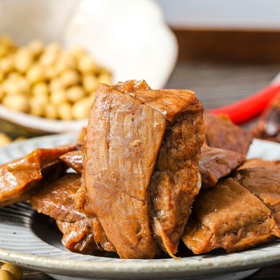 网红休闲零食烤肉豆干散装 素肉小鱼豆干小吃豆脯5斤漳州厂家批发图3