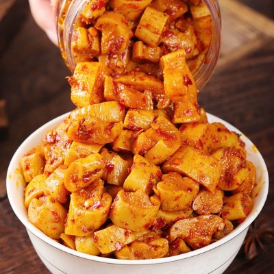 小湘好麻辣香辣萝卜干下饭菜批发香辣四川特产酱菜瓶装即食图3