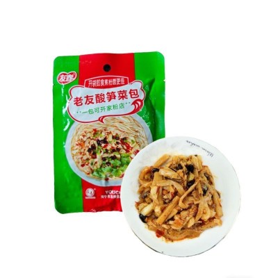 南宁老友粉酸笋友春酸笋菜包臭笋米粉配料辣竹笋广西丝咸菜图5