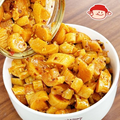 【腾晖酱菜】红油萝卜丁瓶装开胃酱萝卜干香辣罐装即食下饭菜美食图3